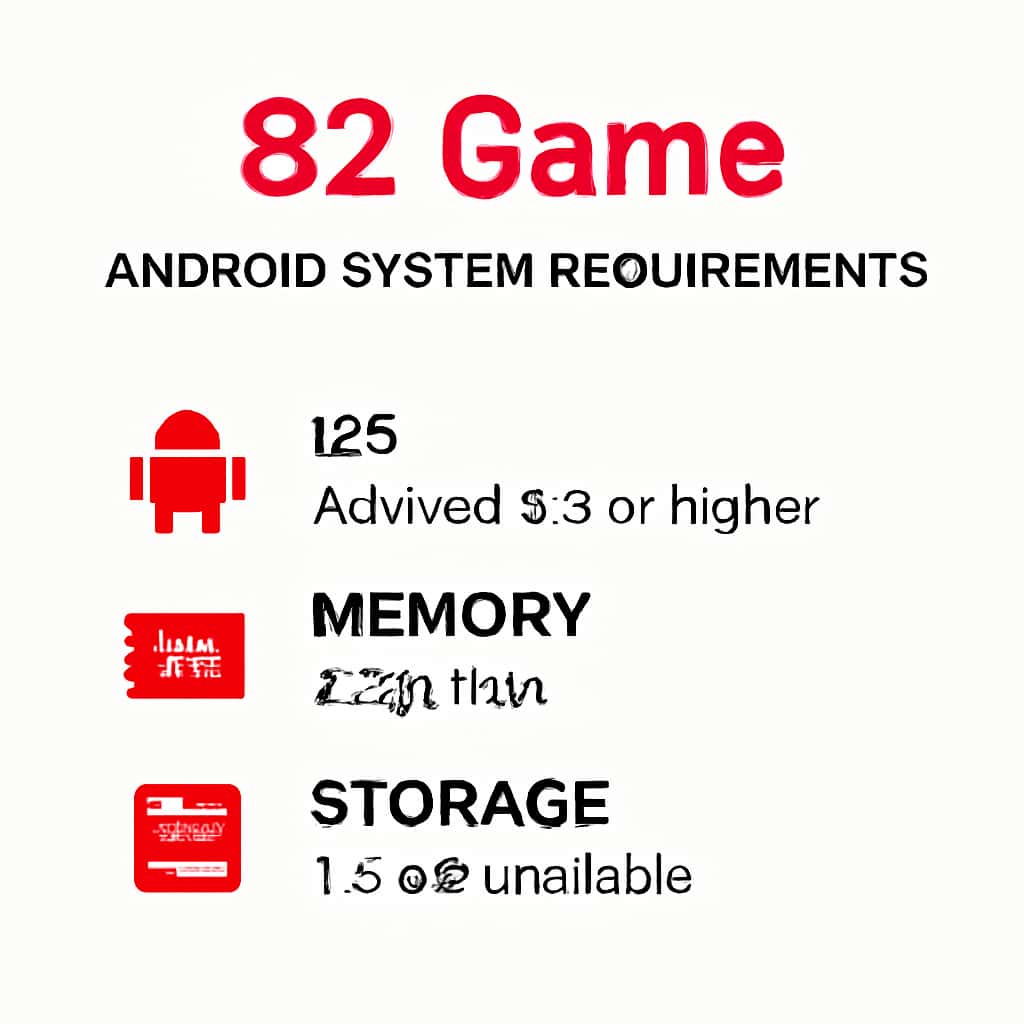 Illustration of 82 Game Android System Requirements.