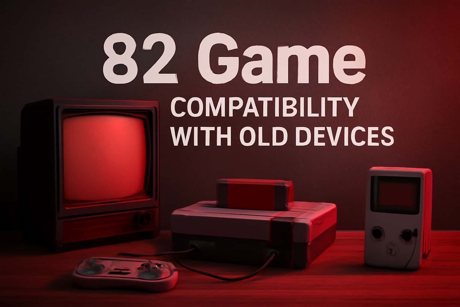 A visually appealing illustration representing 82 Game Compatibility with Old Devices.
