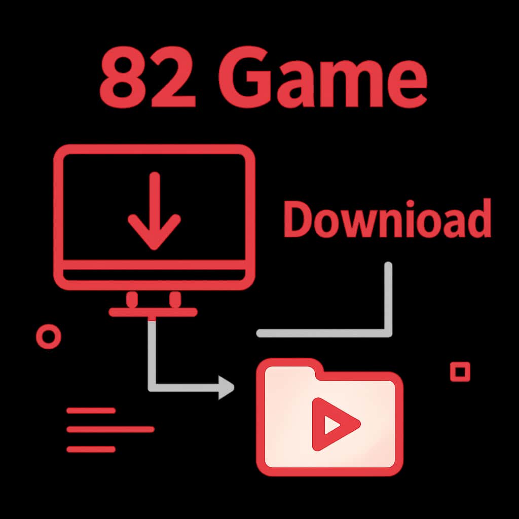Illustration explaining the 82 Game Download process.