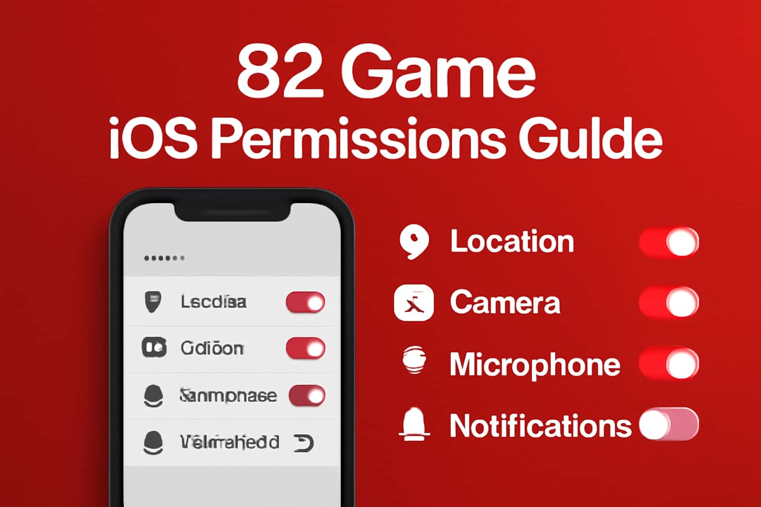 An informational scene related to 82 Game iOS Permissions Guide.