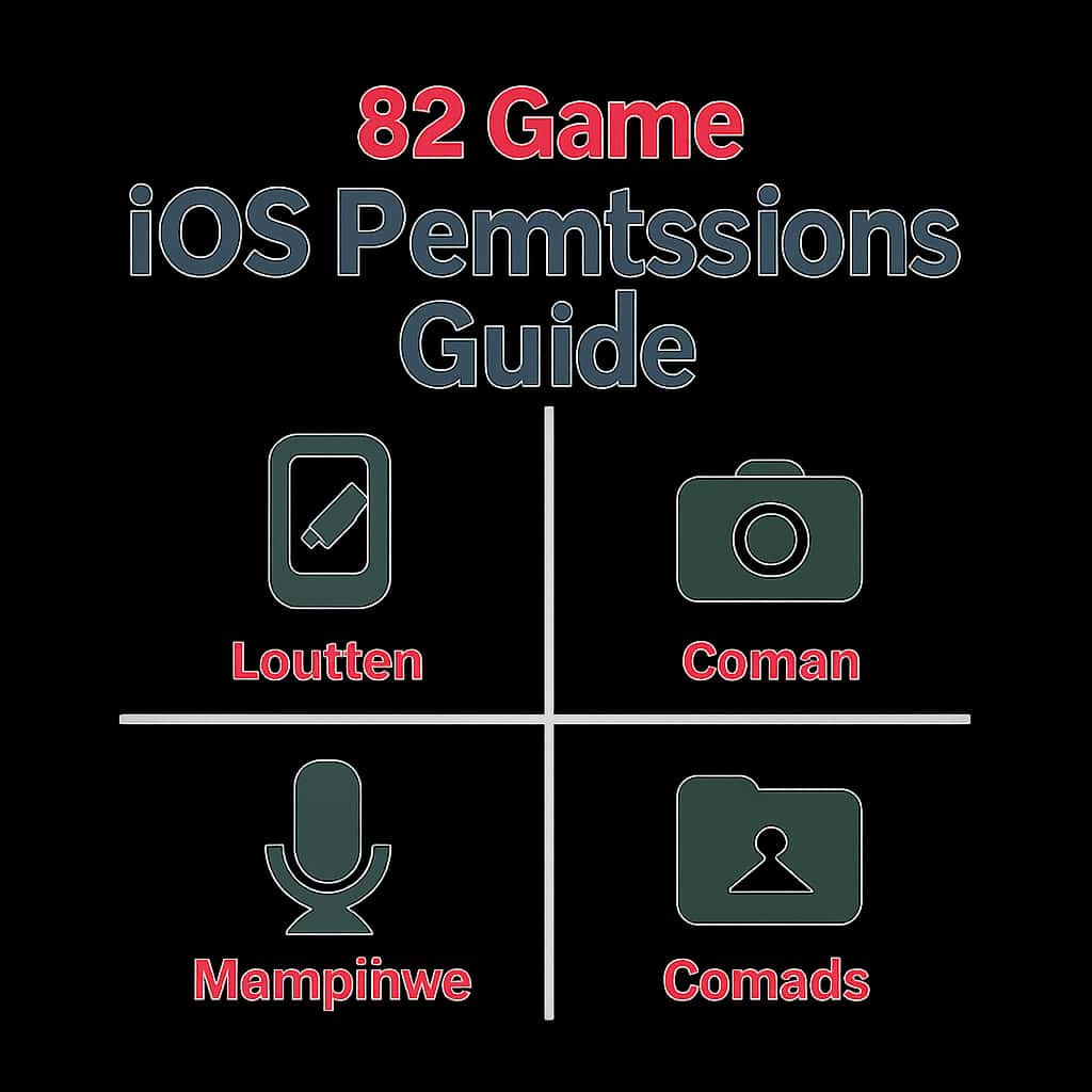 Illustration explaining 82 Game iOS Permissions.
