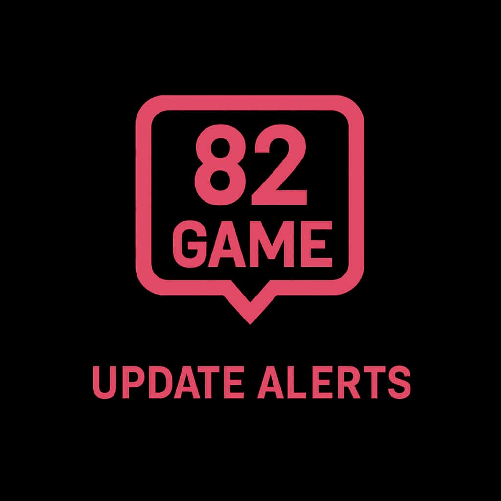 A badge for 82 Game Update Alerts.