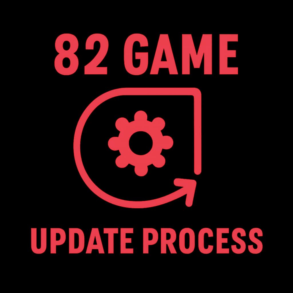 Badge icon representing the 82 Game update process.