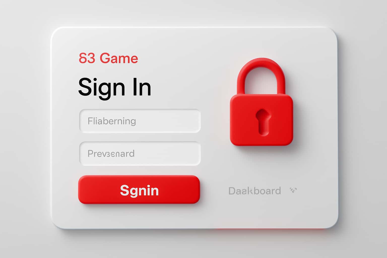 82 Game Sign In & Dashboard Interface