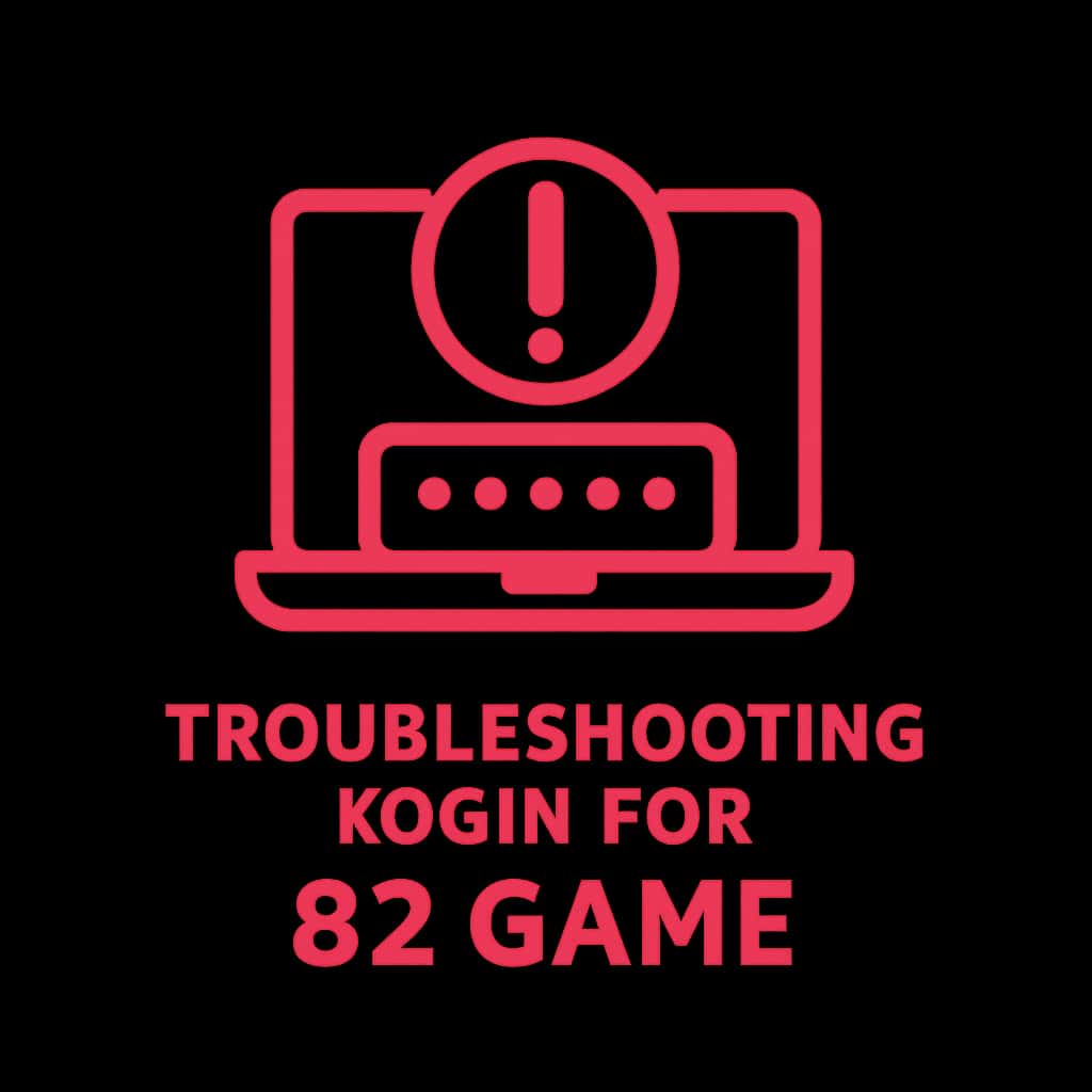 Icon depicting troubleshooting for 82 Game login.